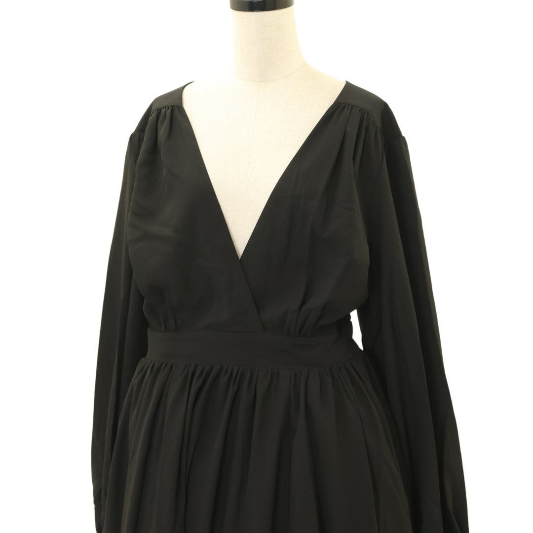USED】【La Femme en Noir/Mサイズ】カシュクールロングワンピース