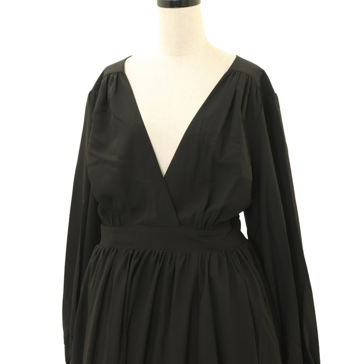 USED】【La Femme en Noir/Mサイズ】カシュクールロングワンピース