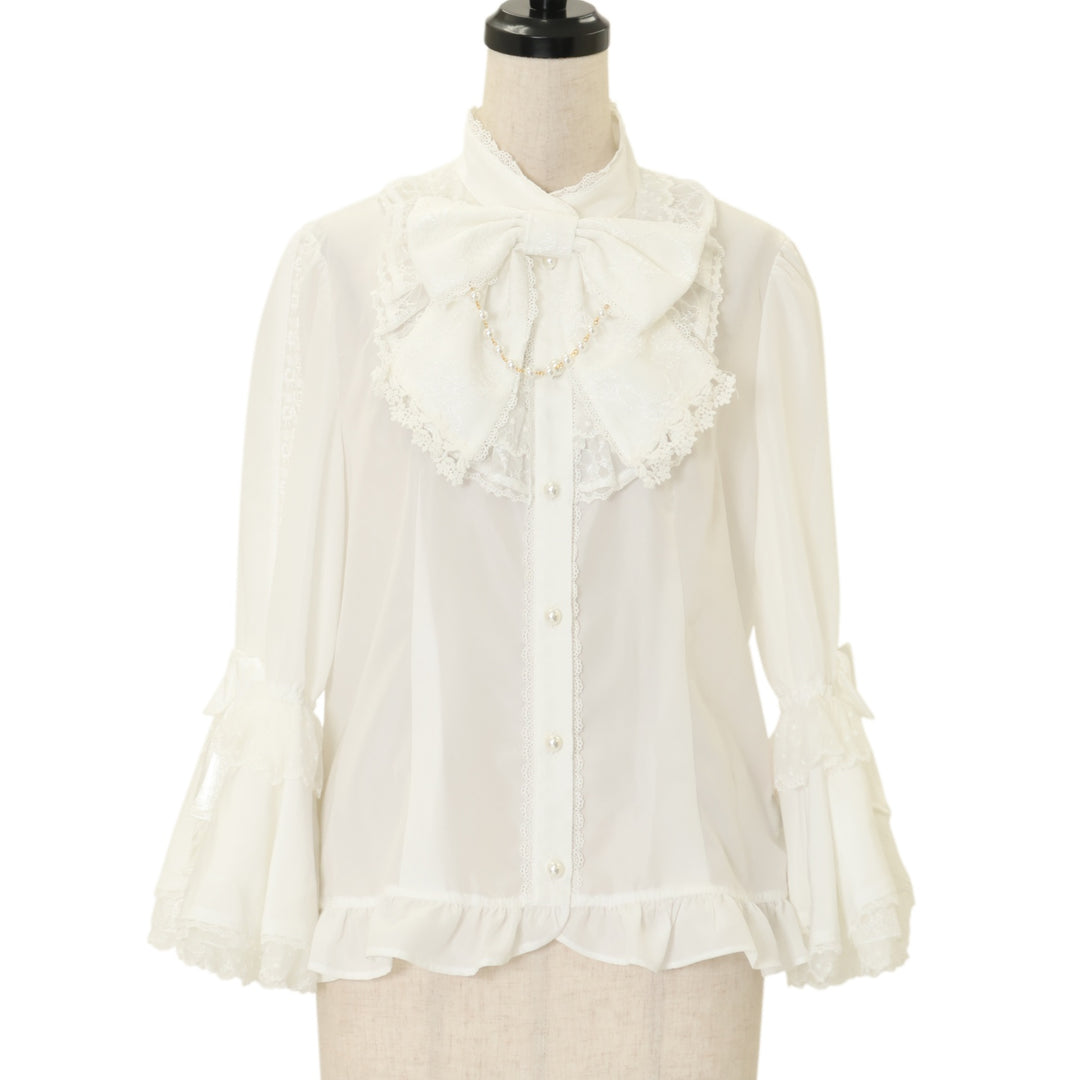 Angelic Pretty ロリータ ホワイトブラウス つけ袖 USED】Shiny Princessブラウス | Angelic Pretty | ロリータ ゴスロリ