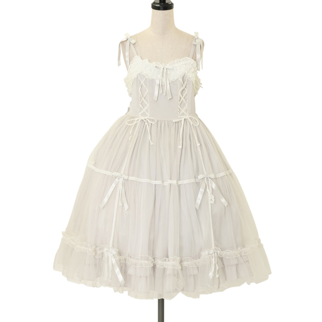 新品 Angelic Pretty Marquiseジャンパースカート パープル USED】Marquiseジャンパースカート | Angelic Pretty | ロリータ
