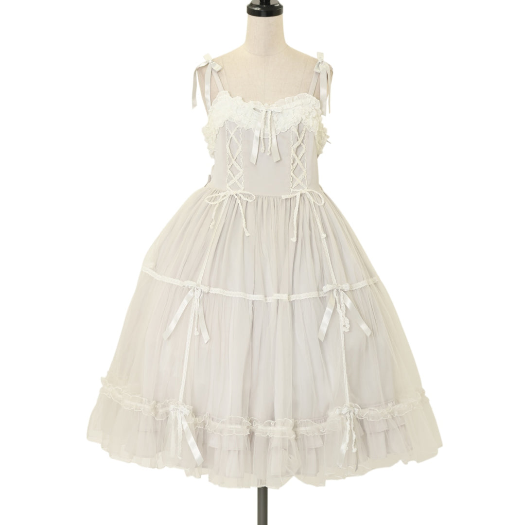 新品 Angelic Pretty Marquiseジャンパースカート パープル USED】Marquiseジャンパースカート | Angelic Pretty | ロリータ