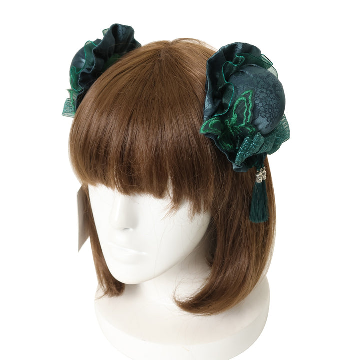 USED】藤花集 中華風 お団子クリップ式ヘッドドレス | 星箱Works