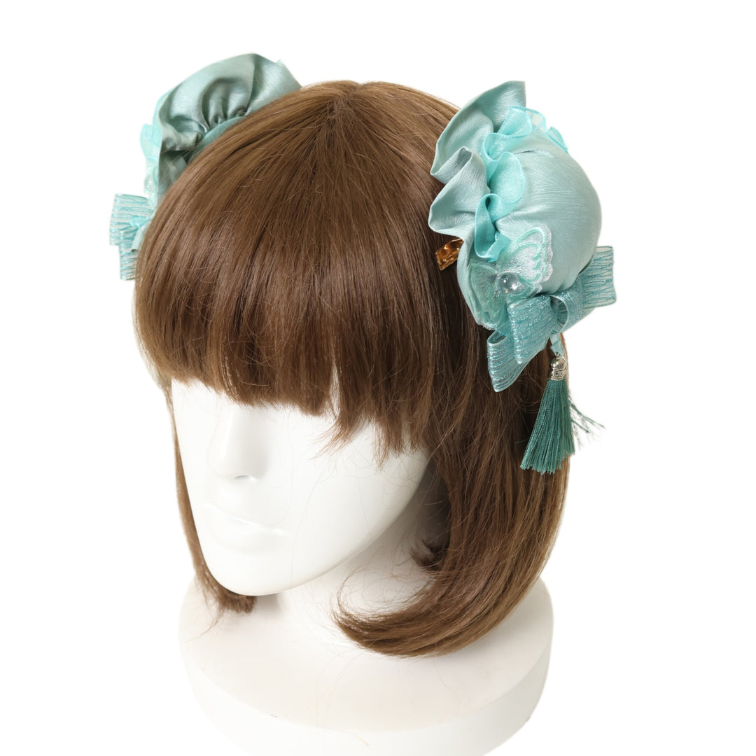 USED】藤花集 中華風 お団子クリップ式ヘッドドレス | 星箱Works