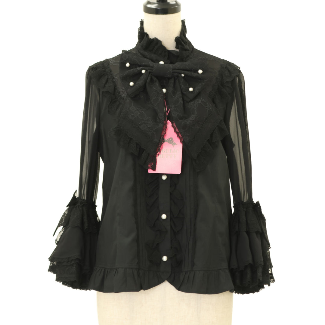 Angelic Pretty 音符ブローチ　ブラウス　黒 USED】Romantic Beautyブラウス | Angelic Pretty Wunderwelt Online