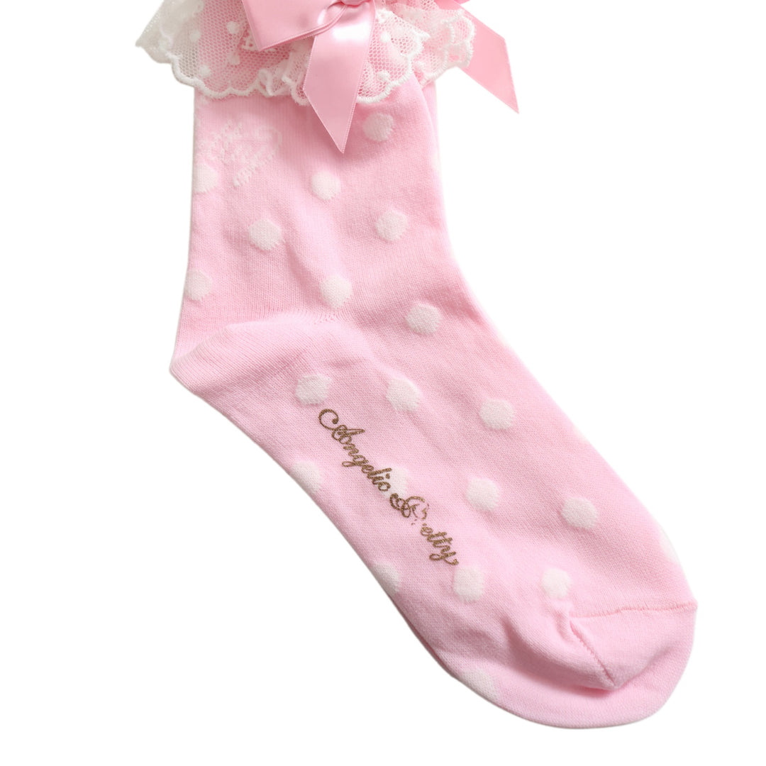 USED】Bunnyドットクルー丈ソックス | Angelic Pretty Wunderwelt
