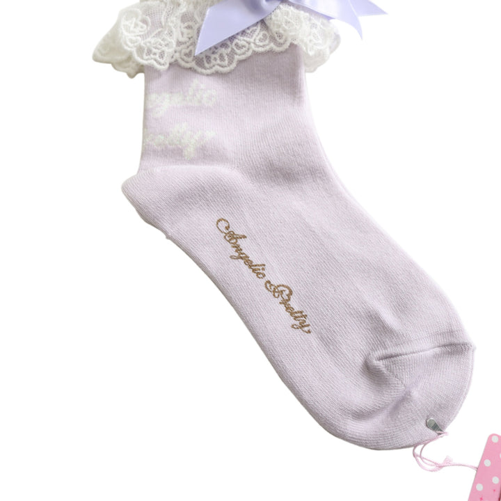 USED】リリカルレースクルー丈ソックス | Angelic Pretty Wunderwelt