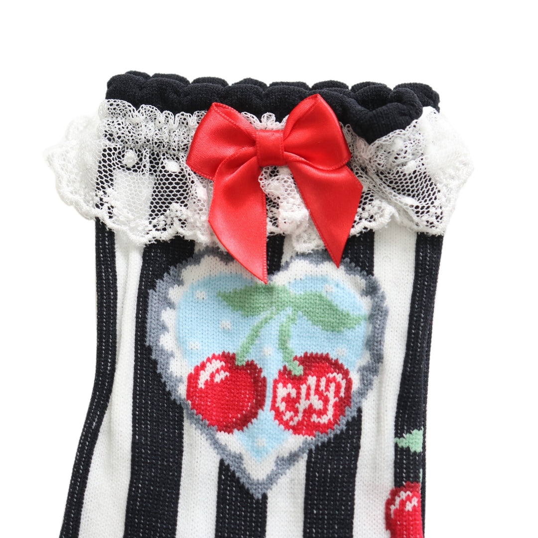 USED】Cherry Stampクルー丈ソックス | Angelic Pretty | ロリータ