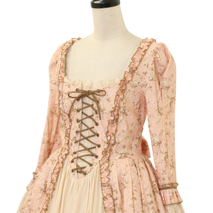 USED】【Lacemade/XSサイズ】「フラワーエロス」コルセットドレス