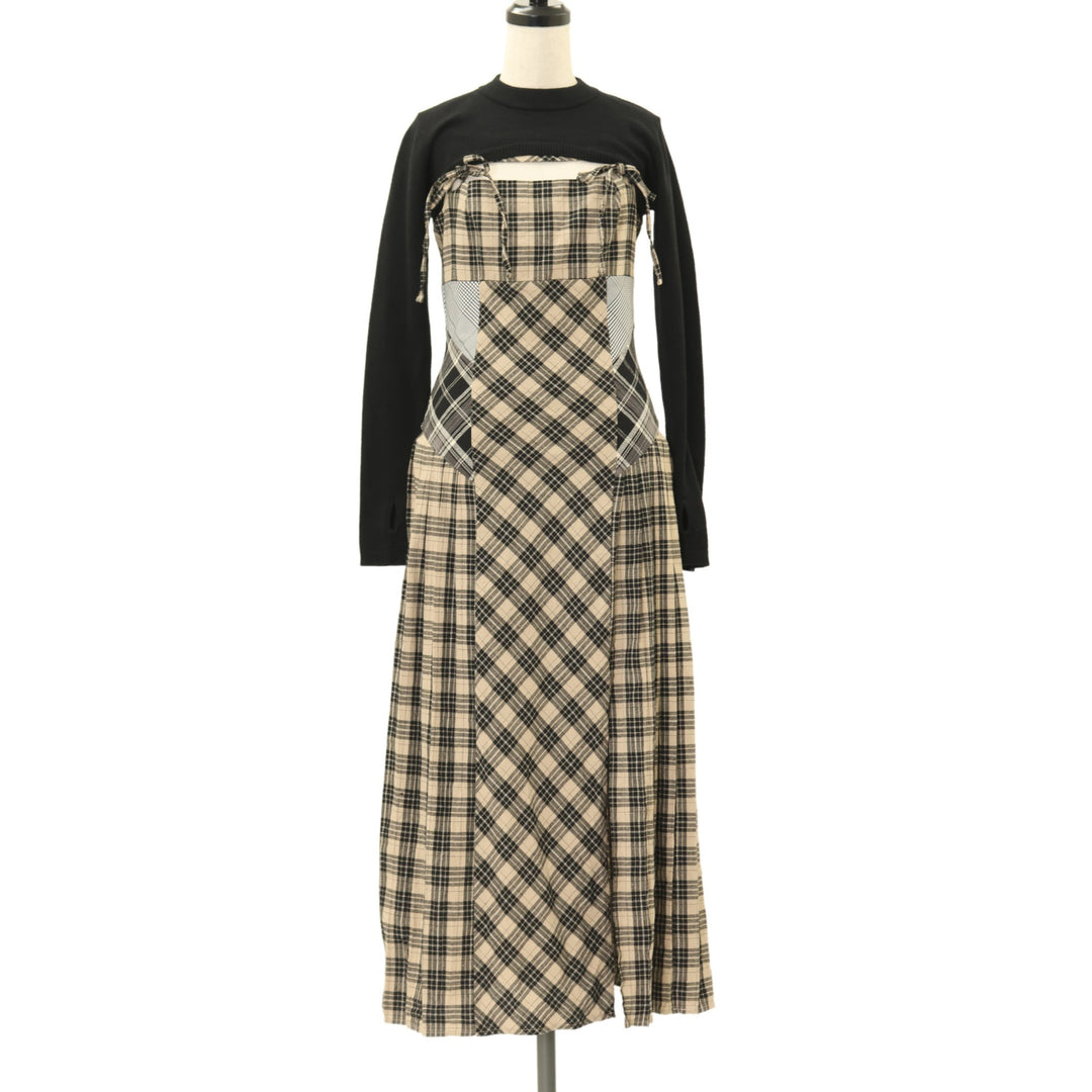 USED】Nadia check long dress | ANDMARY | ロリータ ゴスロリブランド
