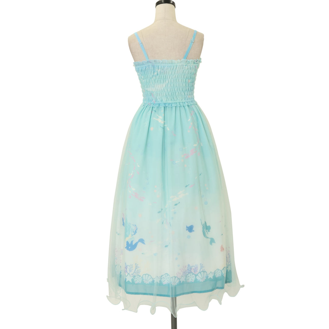 USED】【Disney】アトランティカ マキシワンピース（アリエルver