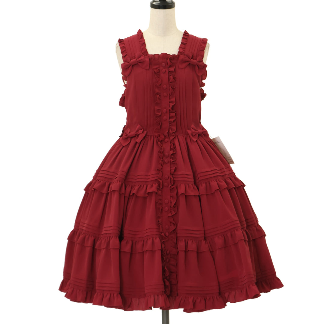 babyDior ジャンバースカート 12m USED】ピンタックティアードジャンパースカート | metamorphose