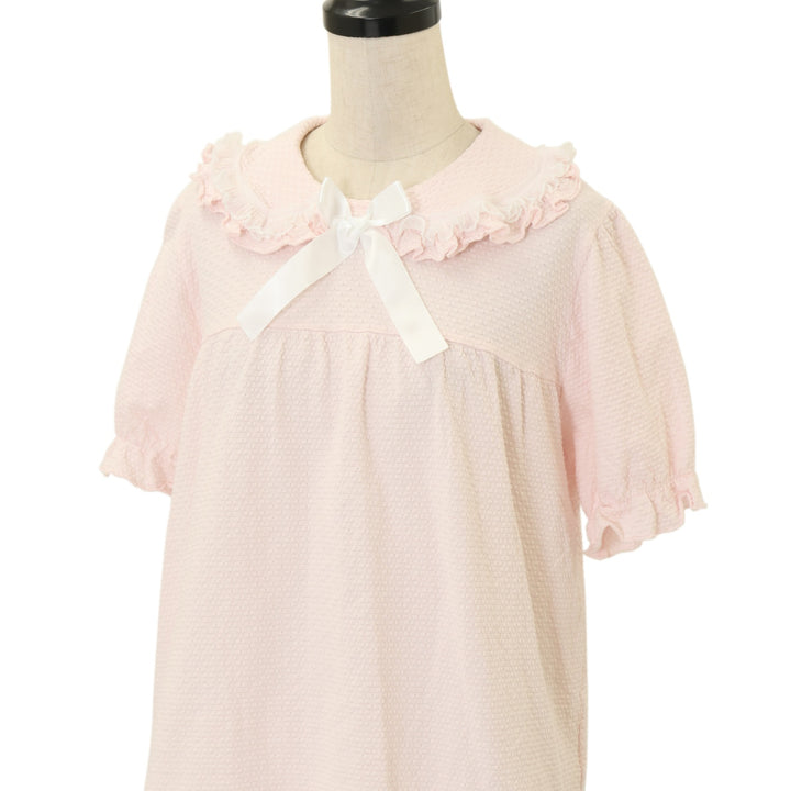 USED】プリーツフリルエンボスカットソー | Nile Perch Wunderwelt