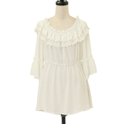 USED】【axes femme kawaii/Mサイズ】ロマンティックフリルワンピ
