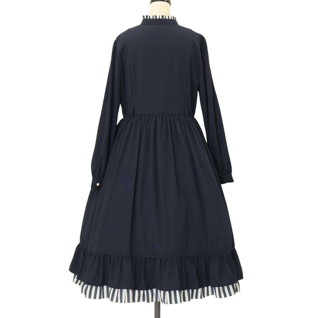 USED】【Lサイズ】「深澤翠×Melody BasKet」ストライプマドモアゼル