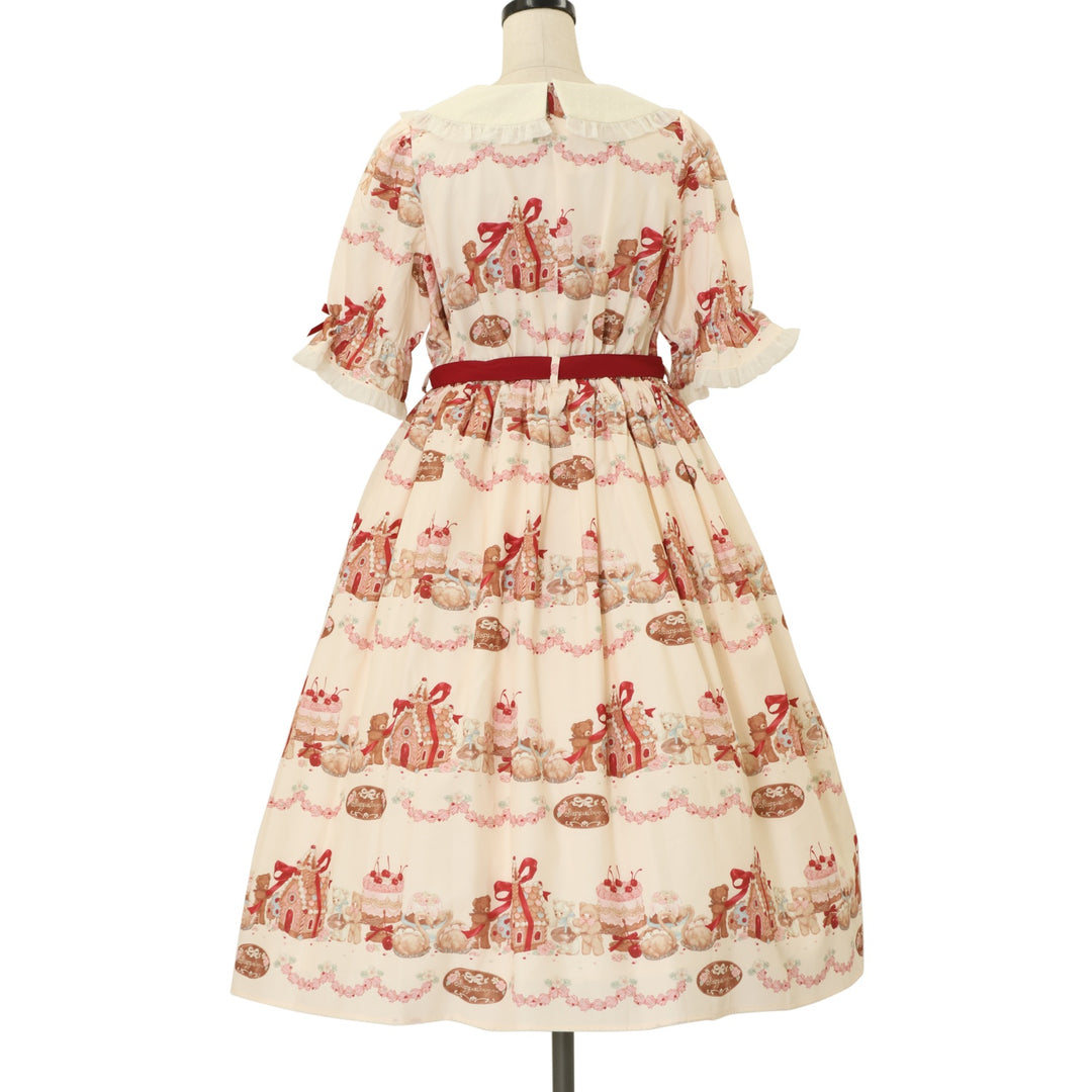 USED】【axes femme kawaii/Mサイズ】お菓子の家柄ワンピース