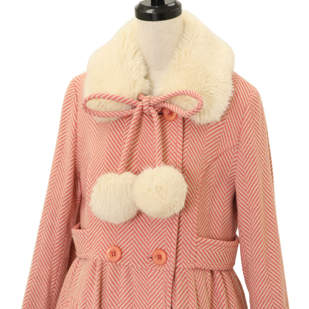 【新品未使用】EmilyTempleCute　イストワールコート　ヘリンボーン USED】ヘリンボーンコート | Emily Temple cute Wunderwelt Online