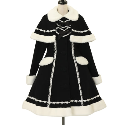 USED】はわせドールワンピース＆ヘッドドレスセット（黒×オフ白