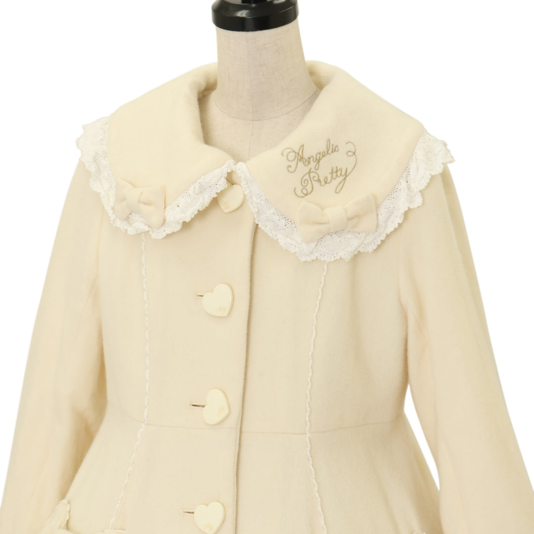 USED】襟ロゴ刺繍Sweetコート | Angelic Pretty | ロリータ ゴスロリ