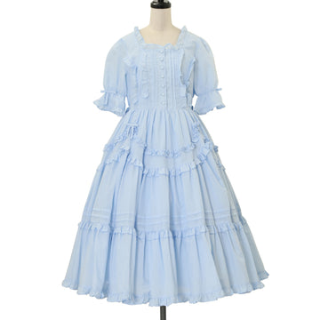 BABYシュガーブーケシャーリングワンピ アンティークブルー ヘッドドレスセット USED】シュガーブーケ シャーリングワンピース | BABY, THE STARS