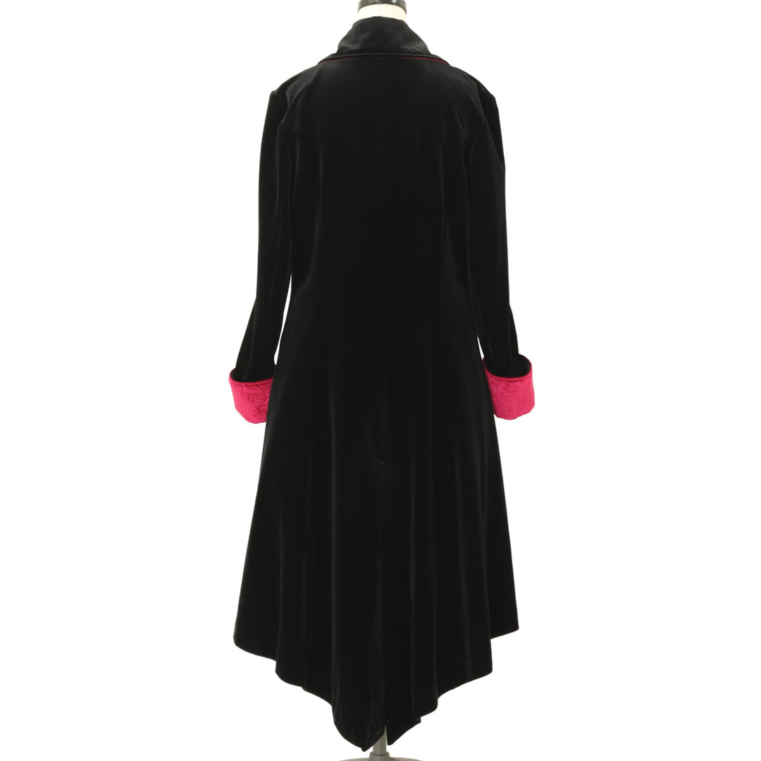 h.naotoHoney黒ピンクラメ入りコート USED】Blood 配色ベロアコート | h.NAOTO Wunderwelt Online Shop