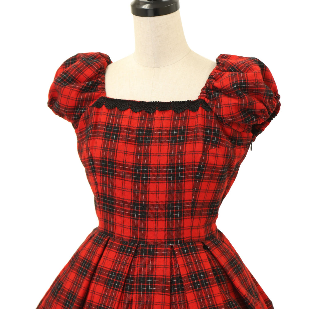 USED】ヴィクトリアンチェックワンピース | Victorian Maiden