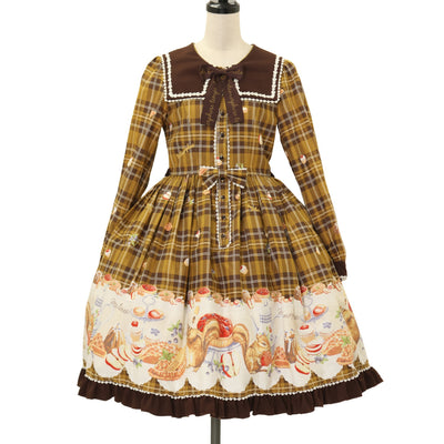 USED】【Mサイズ】チェリーバニー柄ワンピース| Chalmiere Wunderwelt