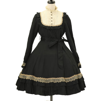 USED】ヴィクトリアンレーシーブラウスワンピース | Victorian maiden