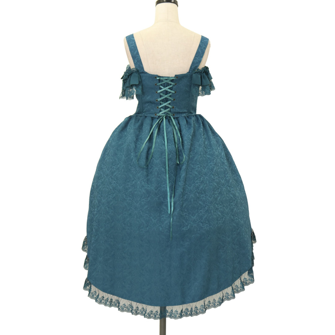 アトリエピエロ　フィッシュテールスカート　青 USED】フィッシュテールジャンパースカート | ATELIER-PIERROT