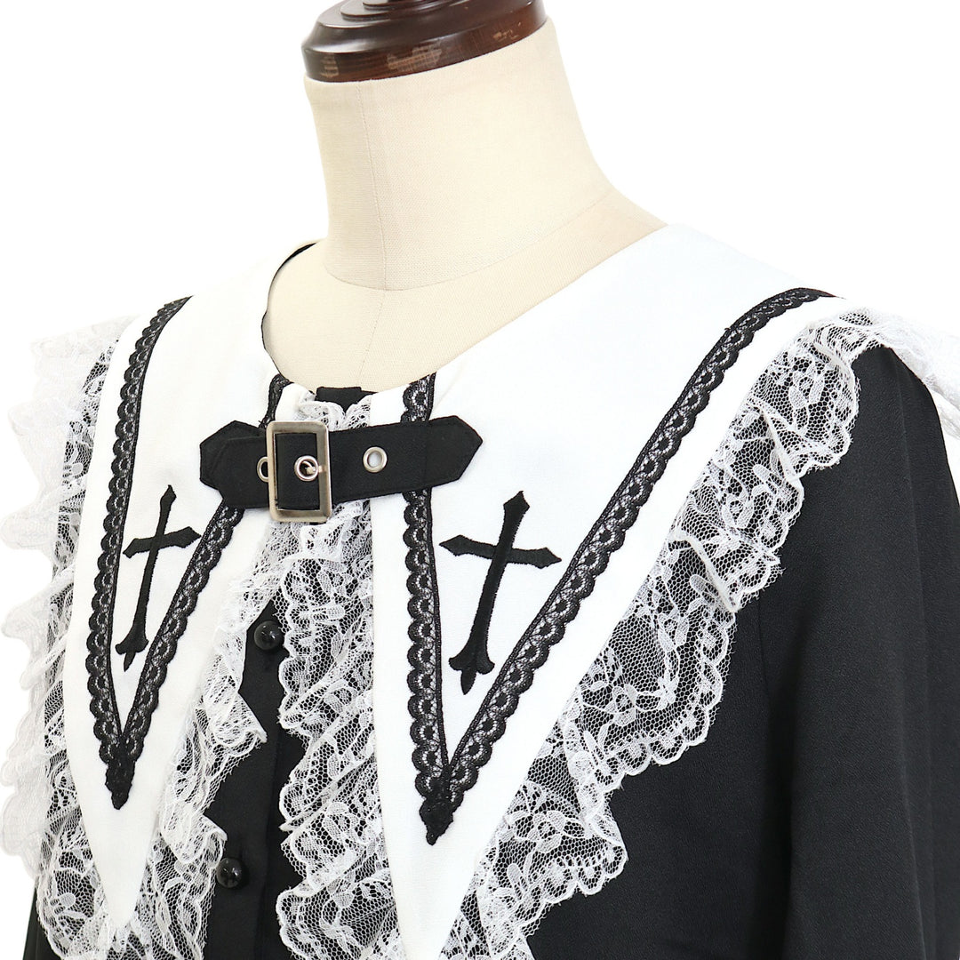 USED】ベルト付きクロス刺繍ブラウス | MA*RS Wunderwelt Online Shop