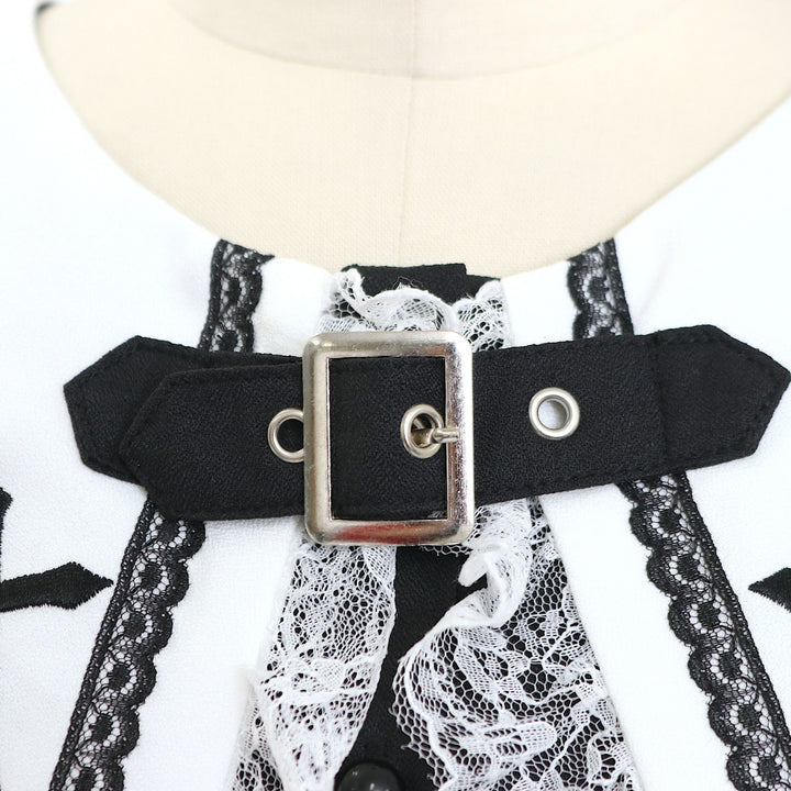 USED】ベルト付きクロス刺繍ブラウス | MA*RS Wunderwelt Online Shop