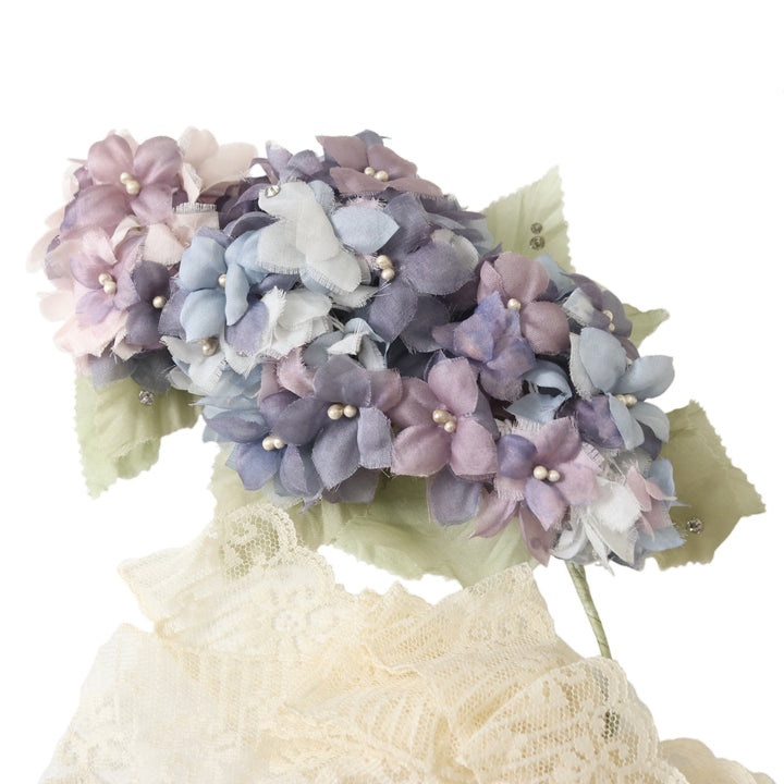 USED】紫陽花と夏時雨 紫陽花アートフラワーブローチ(大) | 星箱Works