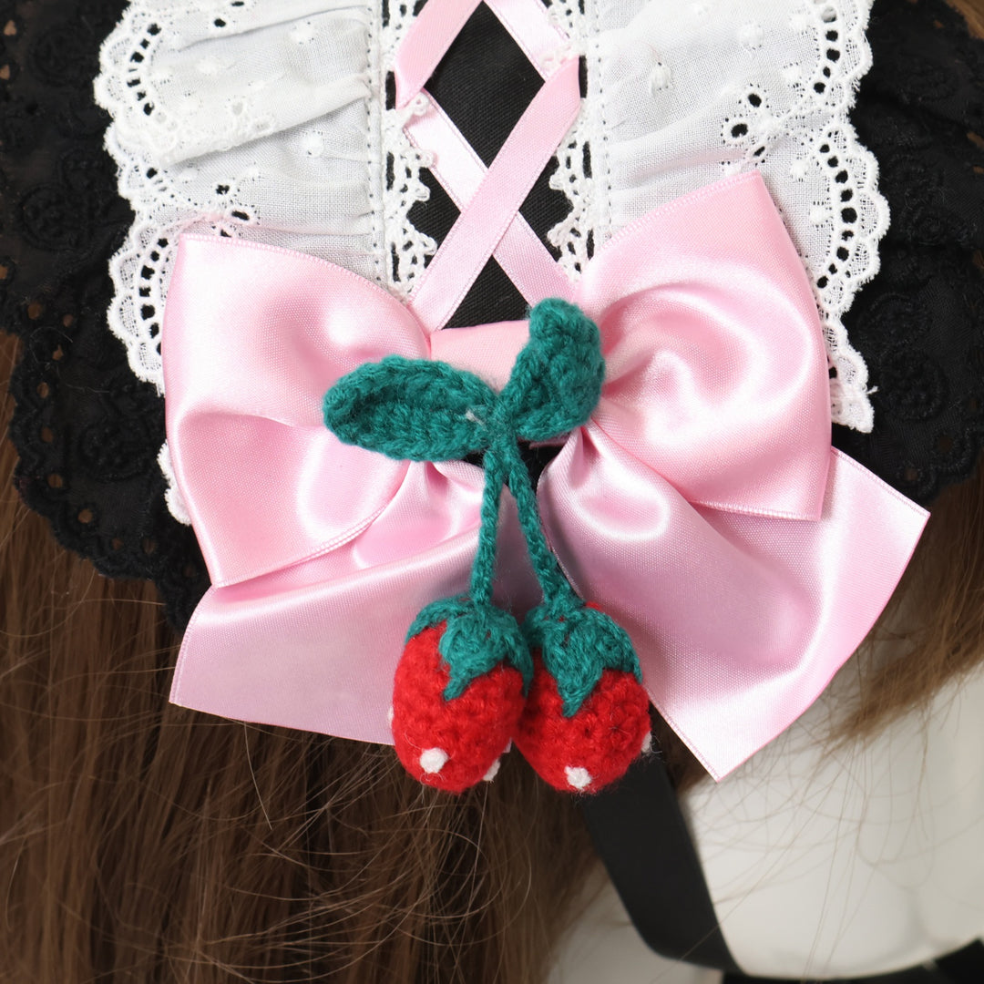 USED】Decoration Strawberryヘッドドレス | Angelic Pretty