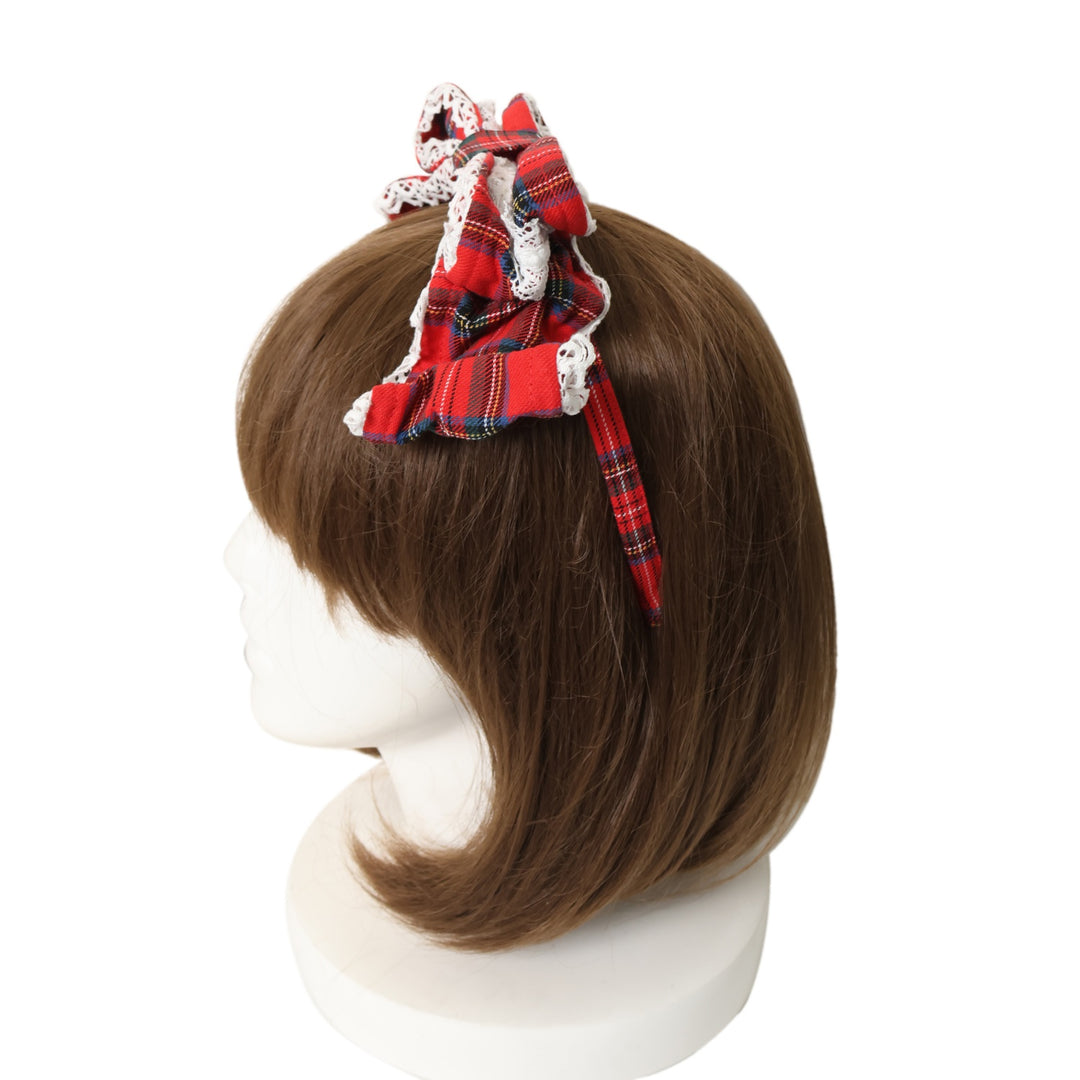 アンジェリックプリティ CandyTreat JSK カチューシャ　オーバーニー USED】Prettyくるりんカチューシャ（タータン） | Angelic Pretty