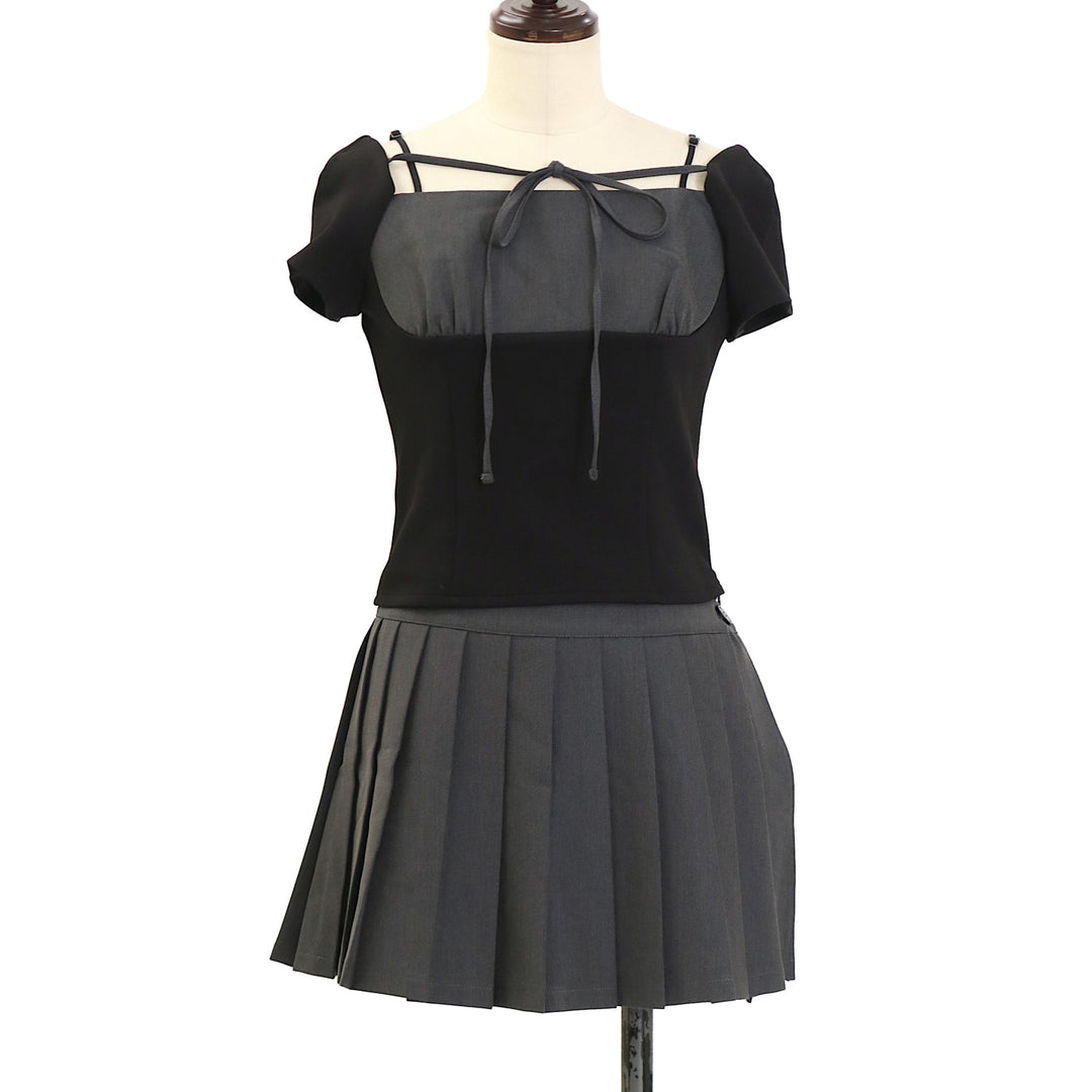 USED】【Sサイズ】Gisele knit set up | ANDMARY | ロリータ ゴスロリ