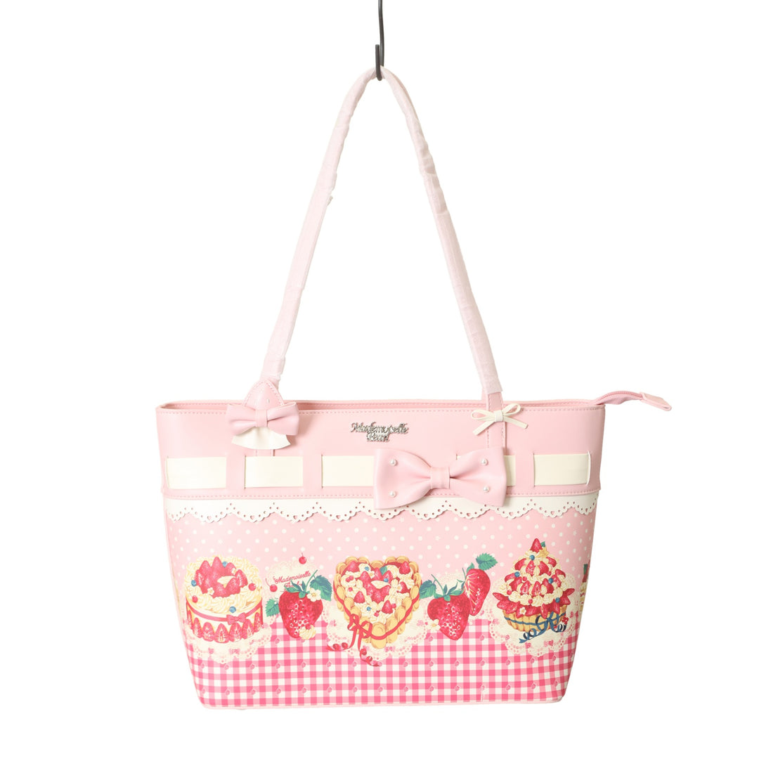 USED】【花与珍珠匣】Strawberry Cake Illustration トートバッグ