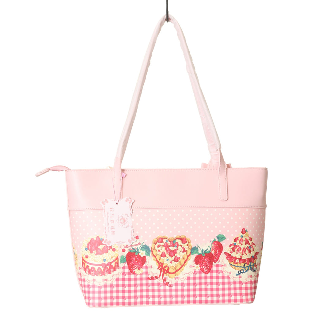 USED】【花与珍珠匣】Strawberry Cake Illustration トートバッグ