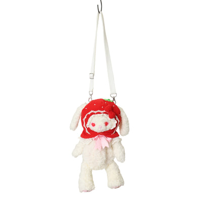 新品タグ付き　axes femmeいちごあみぐるみ付きかごバッグ USED】【axes femme kawaii】 いちごあみぐるみ付カゴバッグ