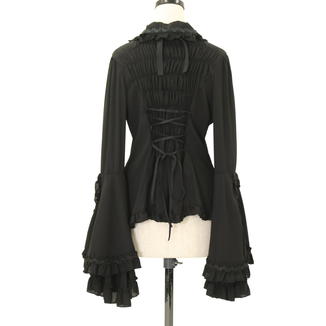 【ATELIER PIERROT】Louise Jabot Blousブラック USED】Louise Jabot Blouse | ATELIER-PIERROT | ロリータ ゴスロリ