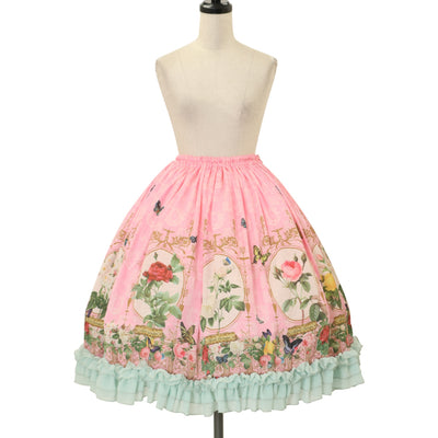USED】FRILL キャンドル刺繍ドレープスカート | h.NAOTO Wunderwelt