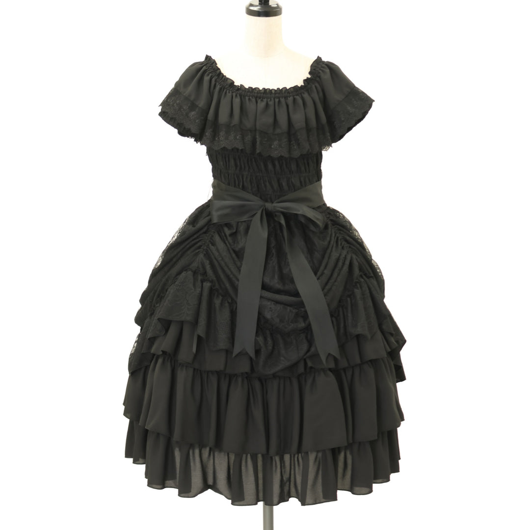 アトリエピエロ Ruined castle dress黒 USED】Ruined castle dress | ATELIER-PIERROT | ロリータ ゴスロリ