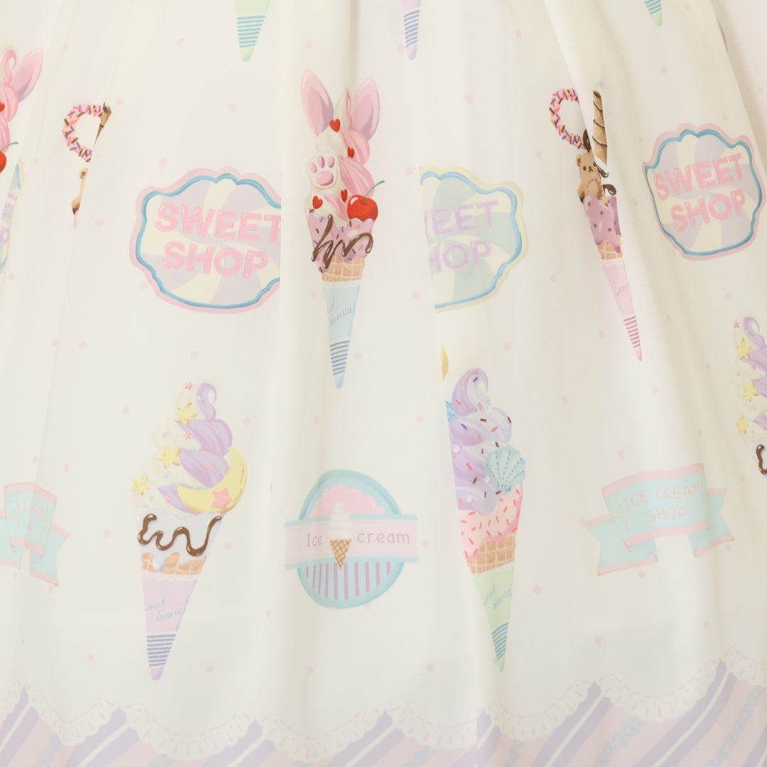 USED】【axes femme kawaii/Mサイズ】アイス柄半袖ワンピース