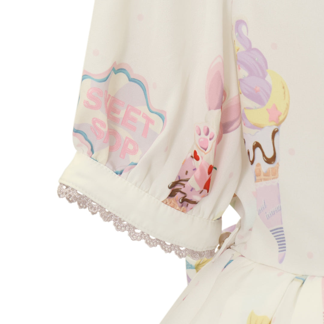 USED】【axes femme kawaii/Mサイズ】アイス柄半袖ワンピース