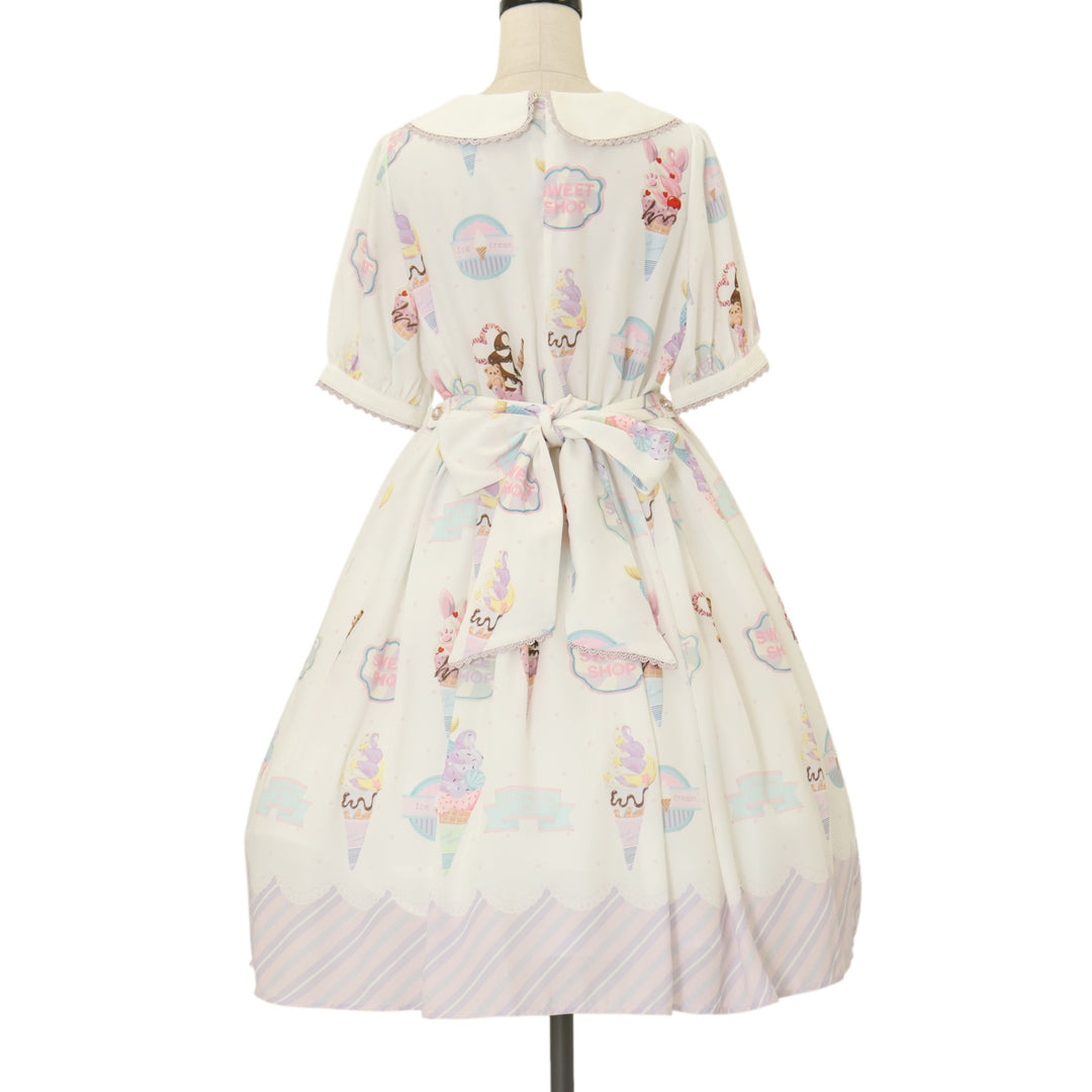 USED】【axes femme kawaii/Mサイズ】アイス柄半袖ワンピース