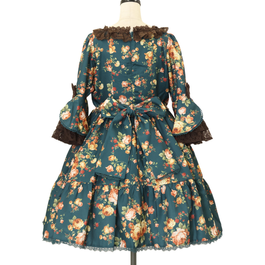 USED】【axes femme kawaii/Mサイズ】アンティークローズ柄ワンピ