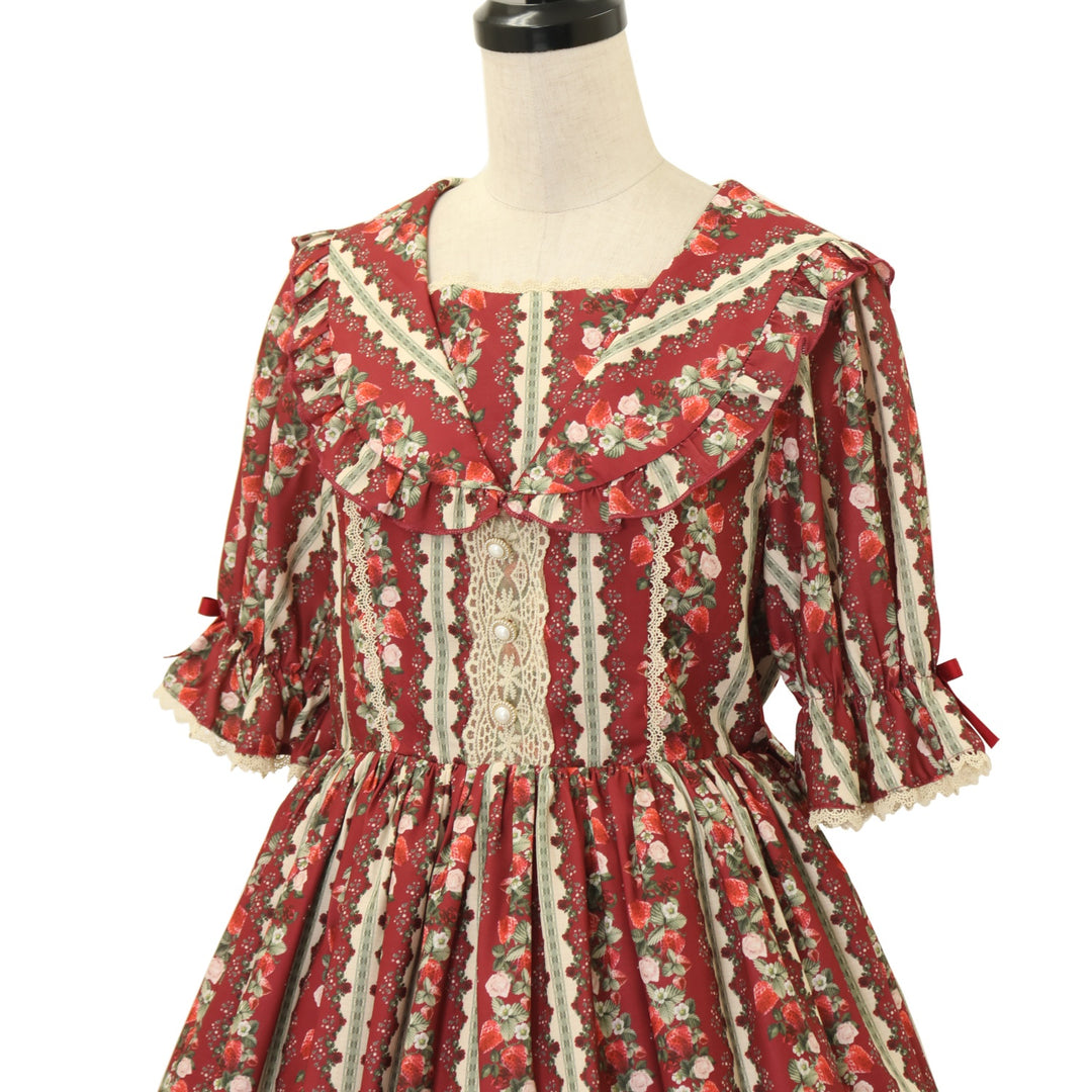 USED】【axes femme kawaii/Mサイズ】ローズベリーガーデンワンピ