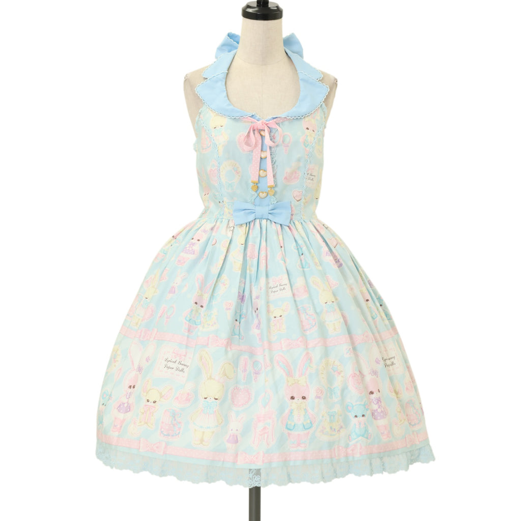 USED】Fancy Paper Dolls襟付きジャンパースカート | Angelic Pretty