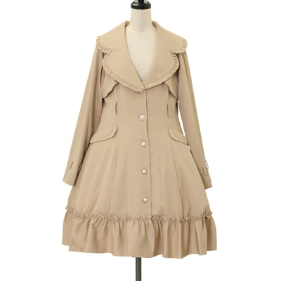 USED】【140cm】リボンファースカラップコート | Shirley Temple
