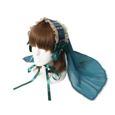 USED】M+Cross Roseヘッドドレス（黒×青） | Moi-même-Moitié