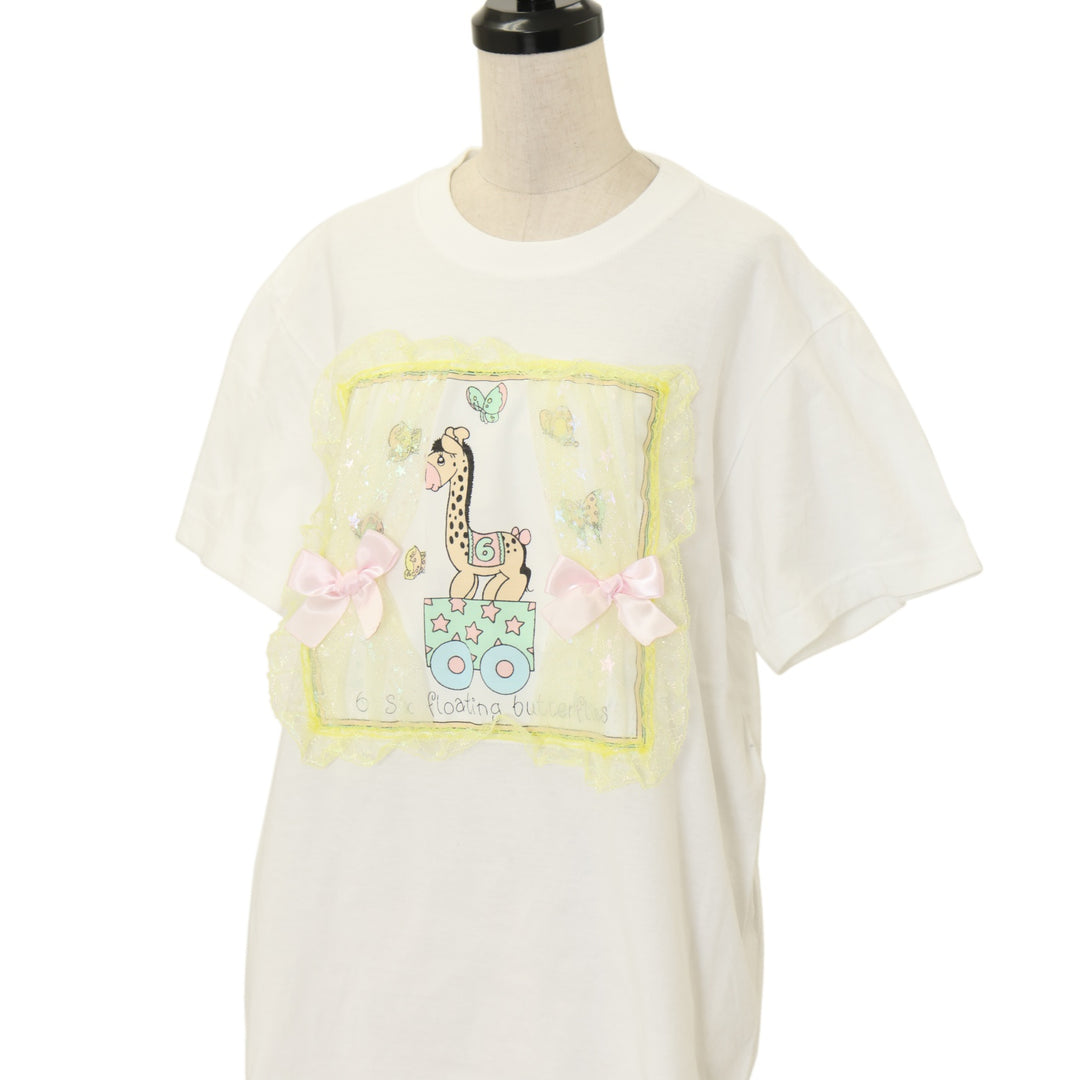 NILE PERCH肩フリルパッチワークワンピース USED】パッチワークTeeシャツ＜キリン＞ | Nile Perch | ロリータ