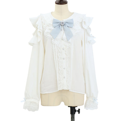 USED】【axes femme kawaii/Mサイズ】ブルーミングレースブラウス
